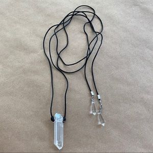 Quartz Crystal Wrap Necklace